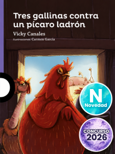 Portada Tres gallinas contra  un pícaro ladrón