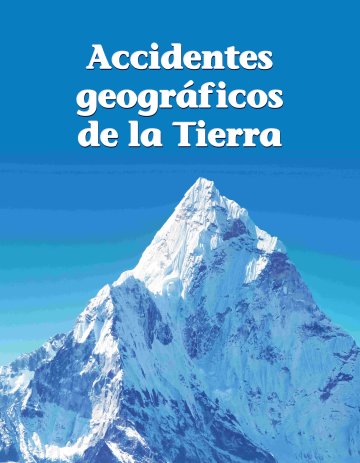 Cover Accidentes geográficos de la Tierra